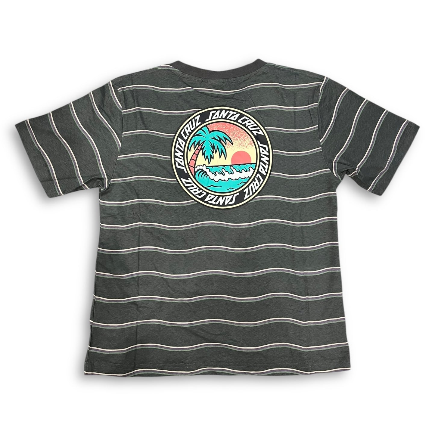 SANTA CRUZ | Paradise Break | Womens Ringer S/S Faded Black Tee
