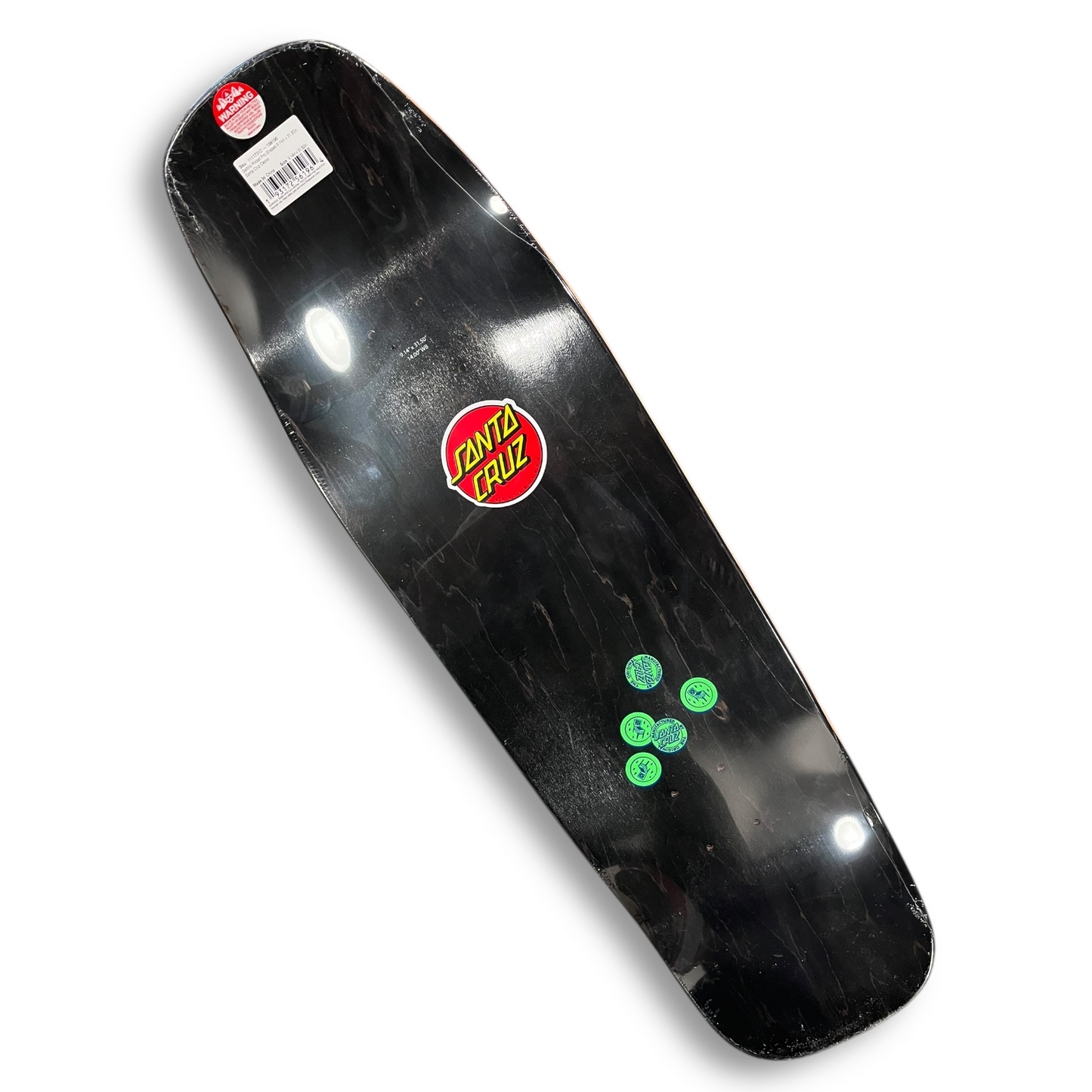 SANTA CRUZ | Pinball - Shaped Pro Skateboard Deck | 9.1"