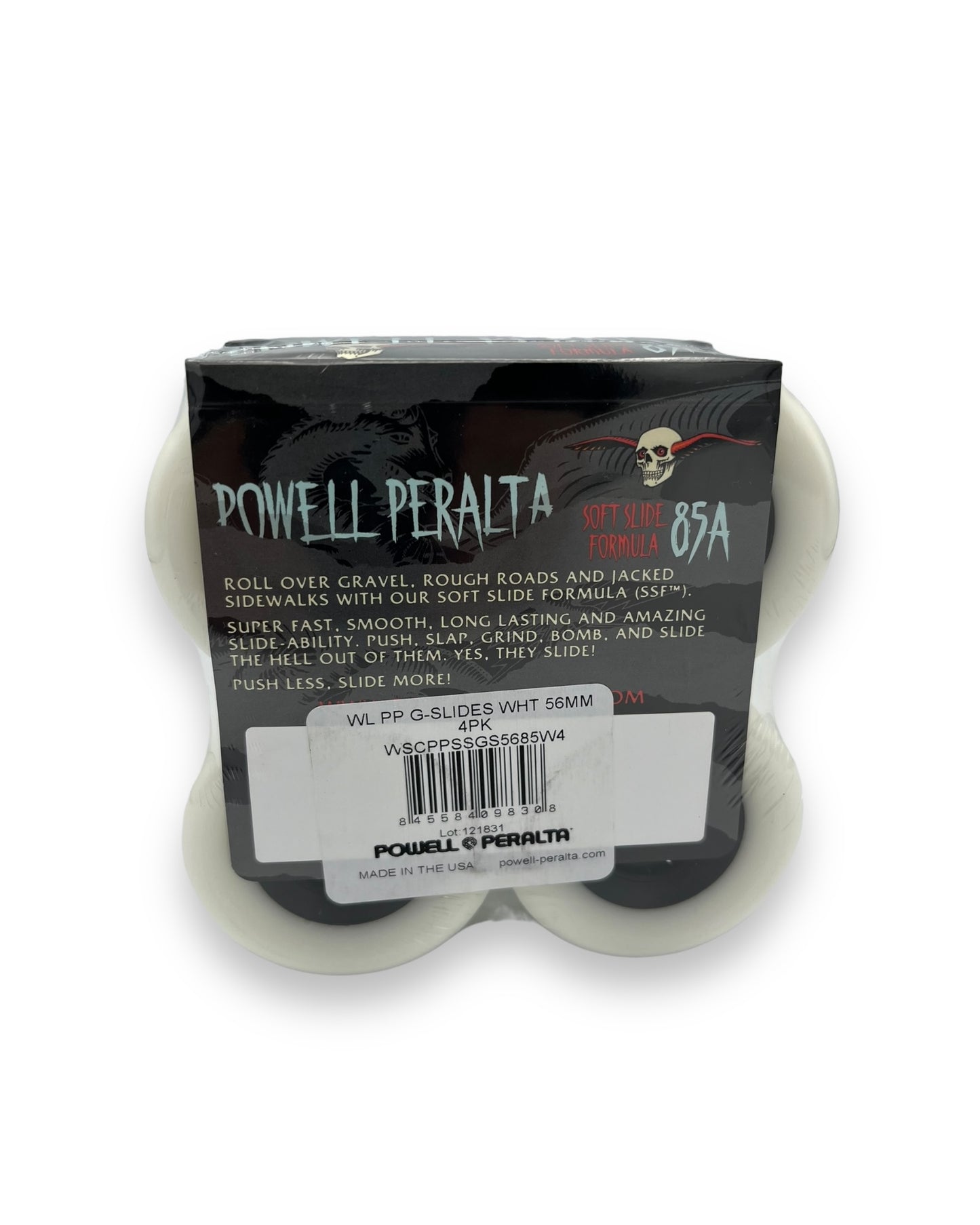 POWELL PERALTA | G-Slides Skateboard White Wheels | 56mm | 59mm / 85a