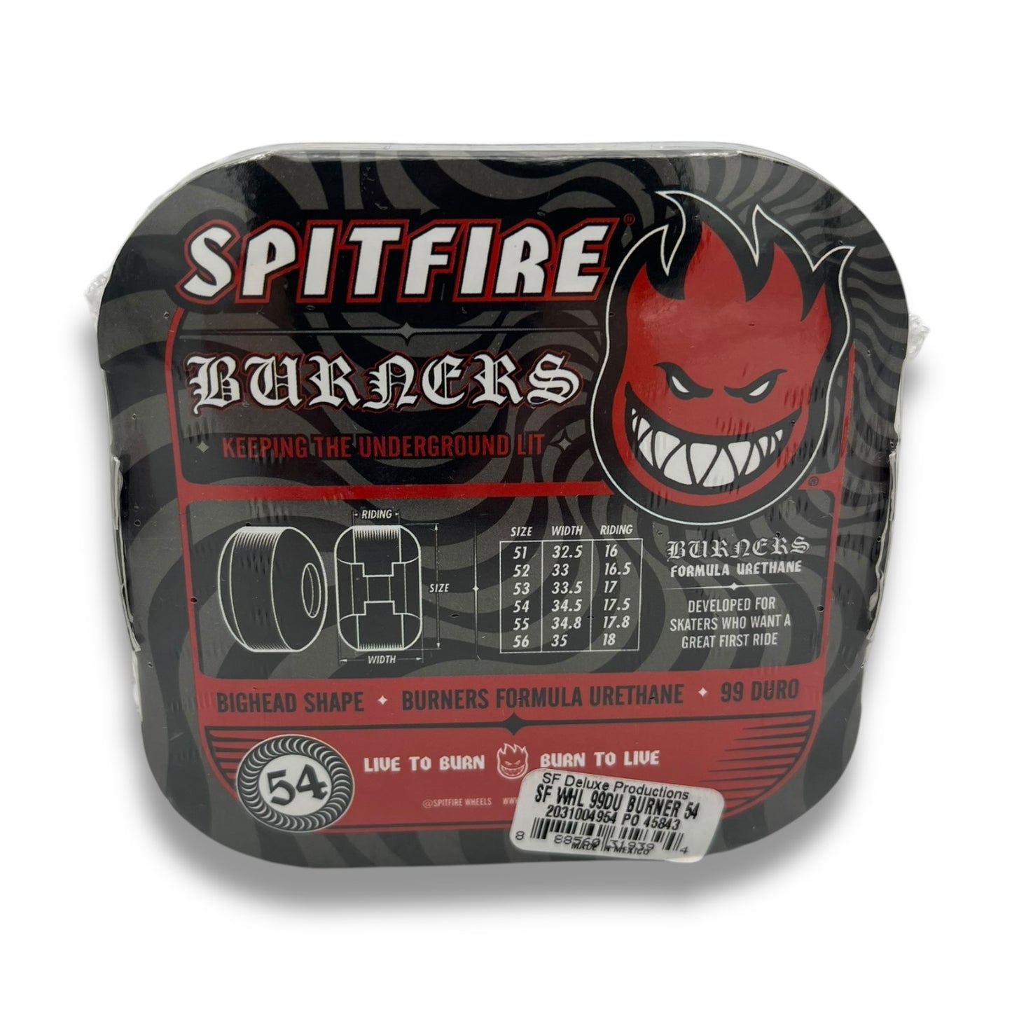SPITFIRE | Burner Wheels | 54mm / 99a