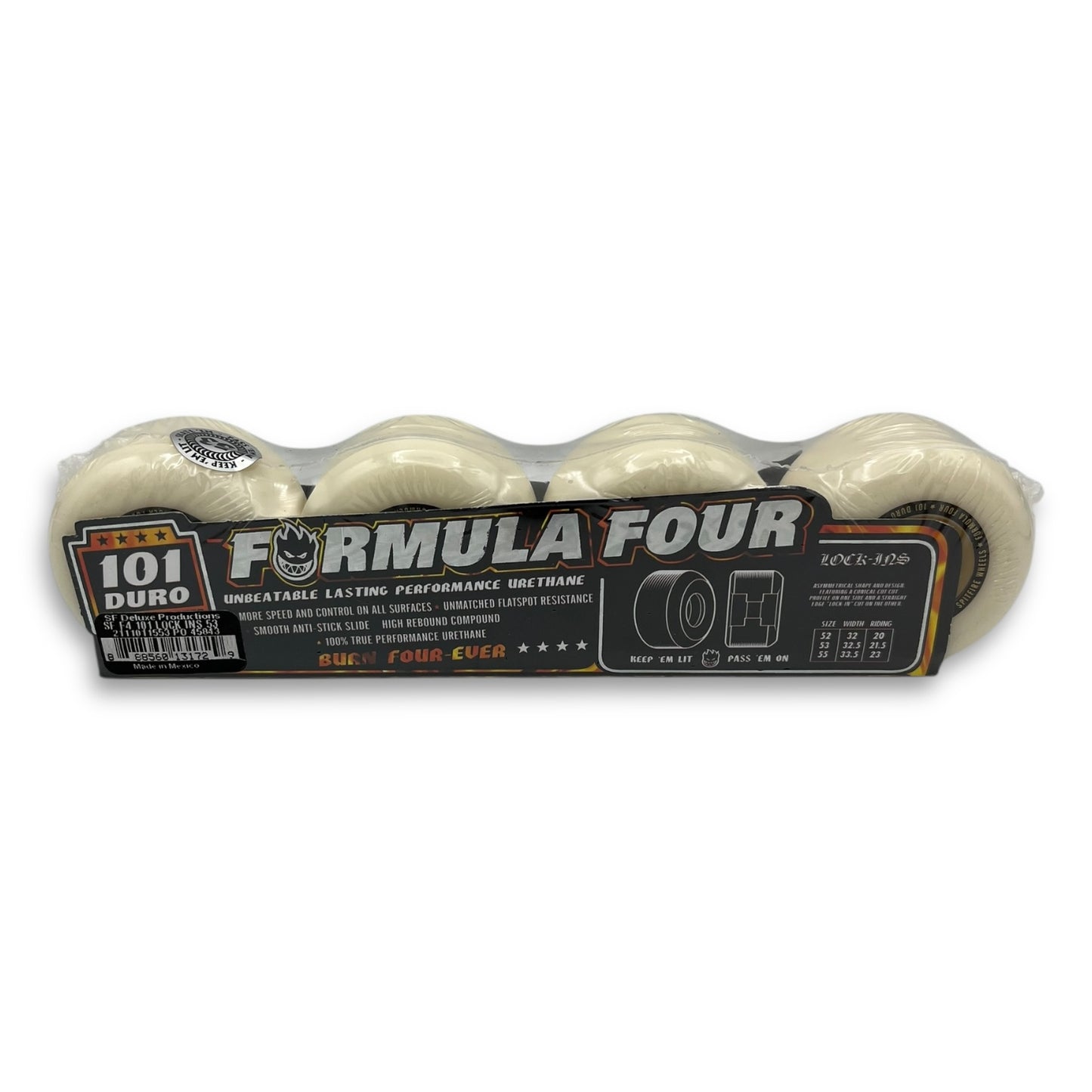 SPITFIRE | Formula Four Lock-In Skateboard Wheels | 53mm / 101