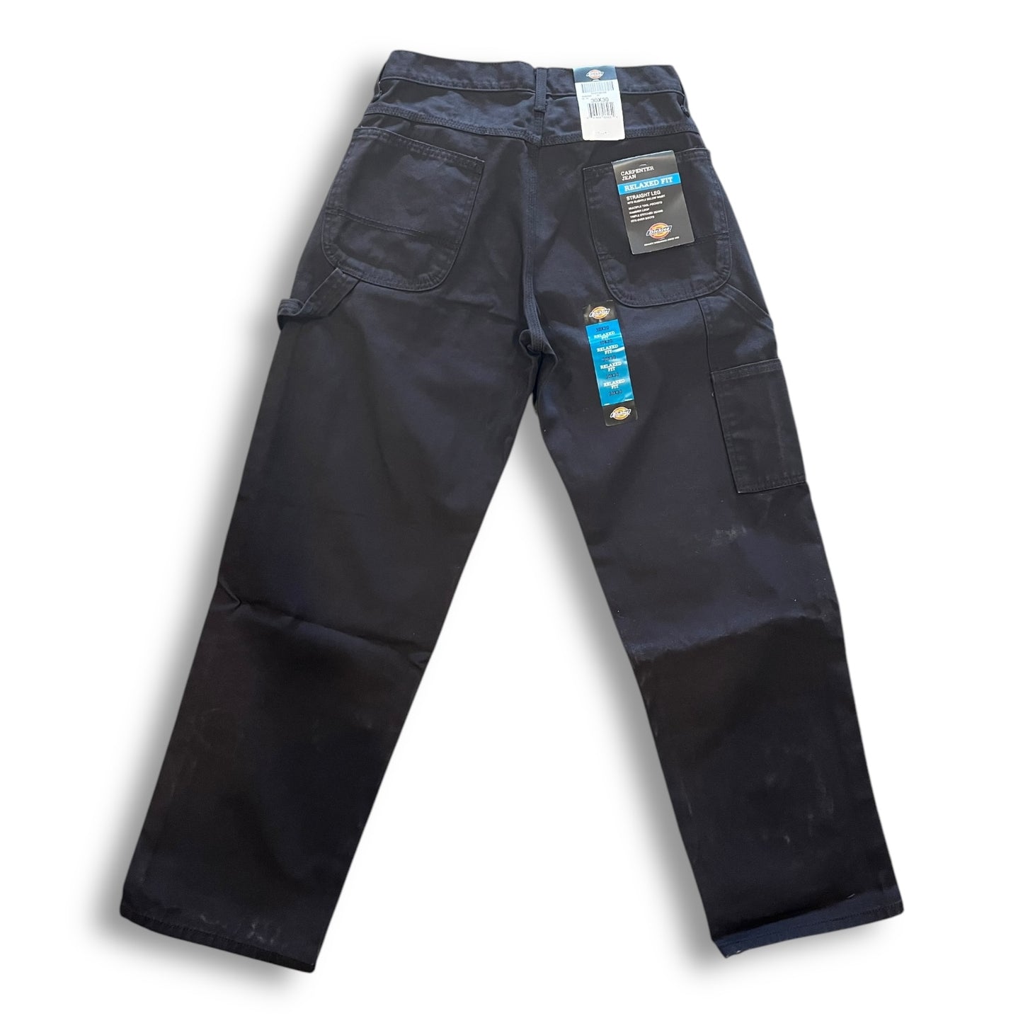 DICKIES | Relaxed Fit Heavyweight Duck Carpenter Pants | Rinsed Black