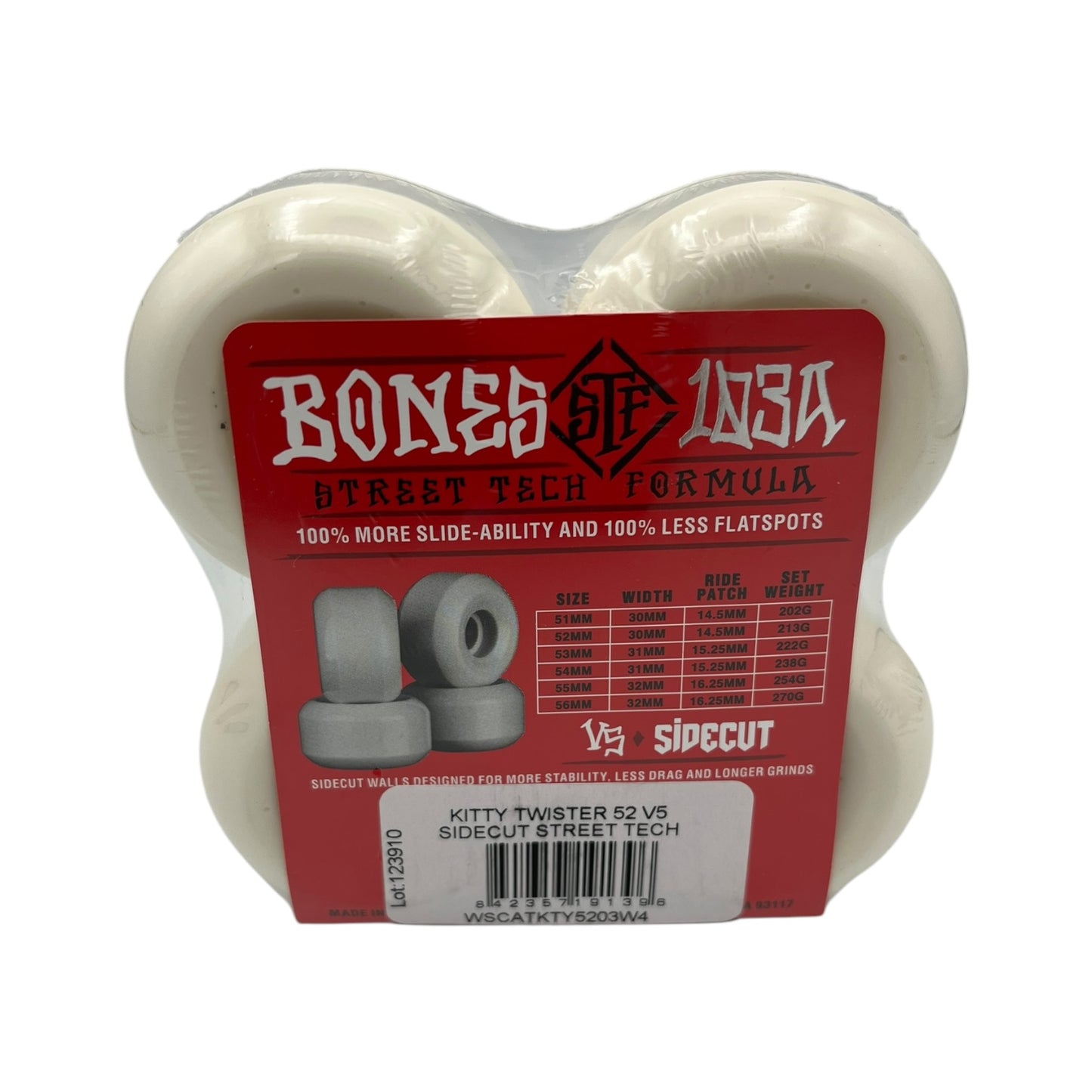 BONES | Kitty Twister - STF Sidecut Wheels | V5 | 52mm / 103a