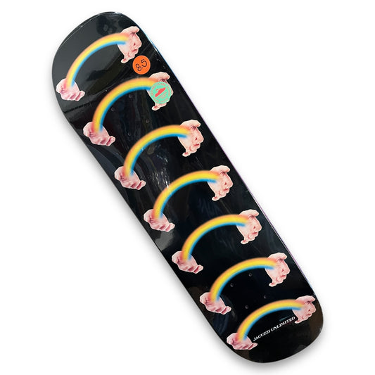 JACUZZI UNLIMITED | Rainbow Hands - Pro Skateboard EX7 Deck | 8.5"