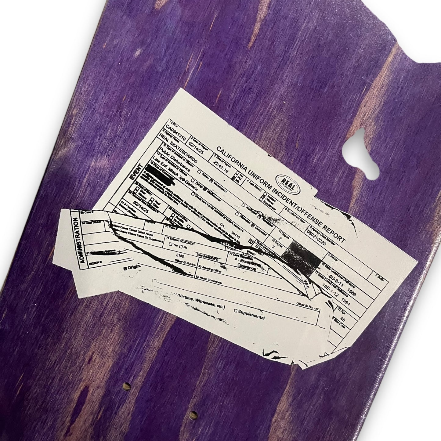 REAL | Double Duty Cop - Pro Skateboard Deck | 8.25"