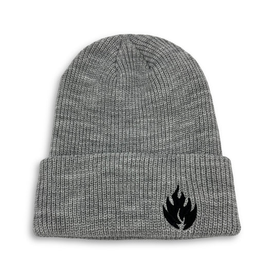 BLACK LABEL | Flame Beanie | Grey