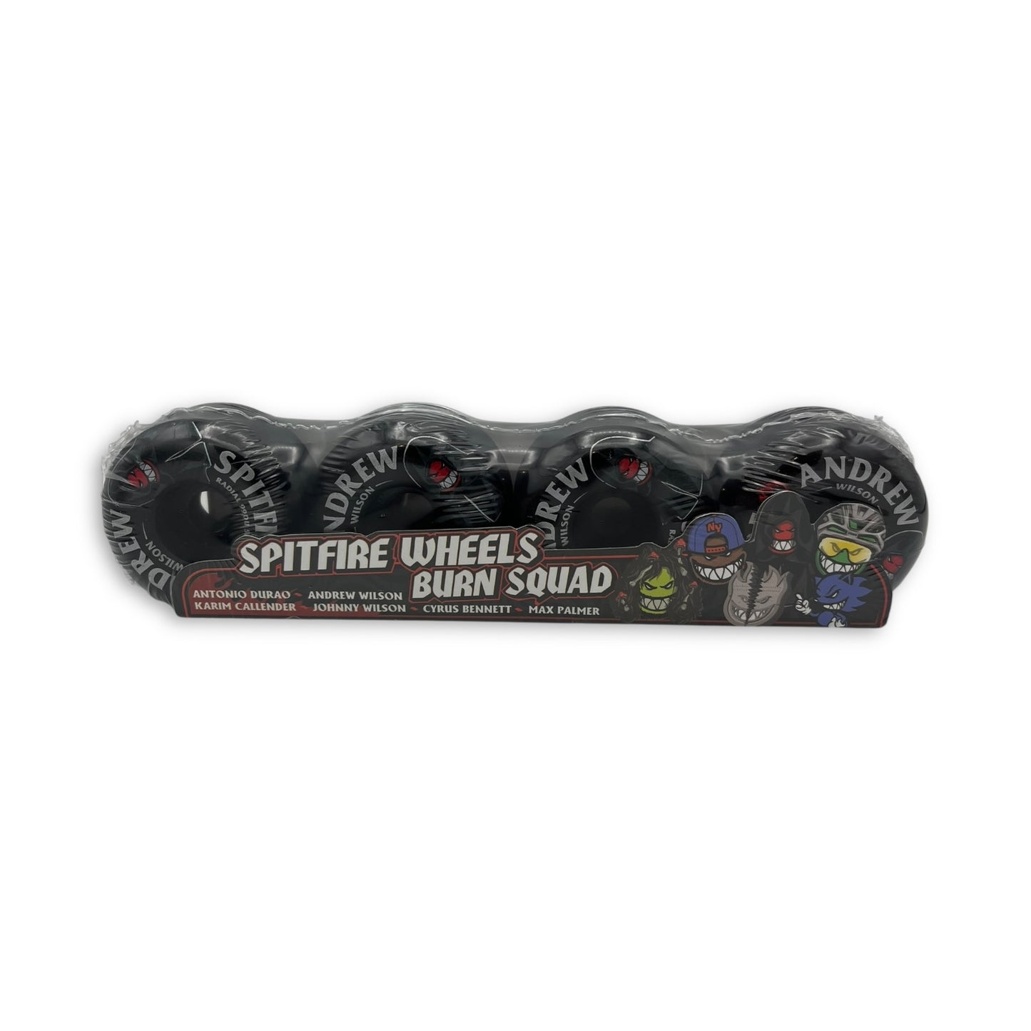 SPITFIRE | Formula Four Radial | Burn Squad - Wilson Pro Skateboard Black Wheels | 56mm / 99a