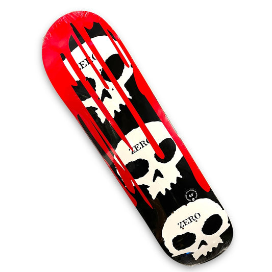 ZERO | 3 Skull Blood (Black) - Pro Skateboard Deck | 8.0"
