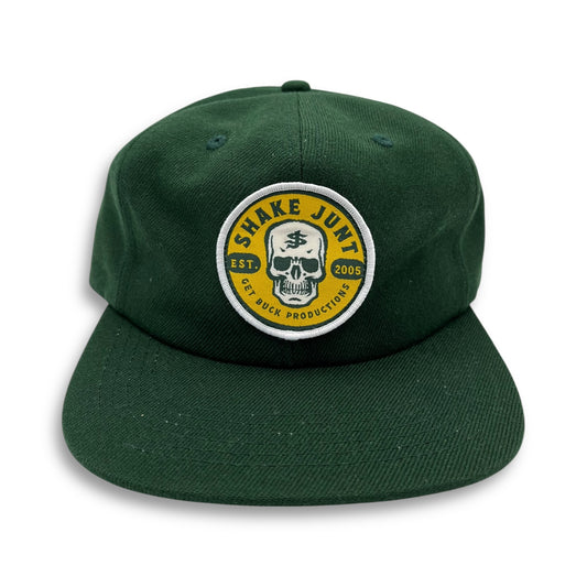SHAKE JUNT | Skull Green Snapback Hat