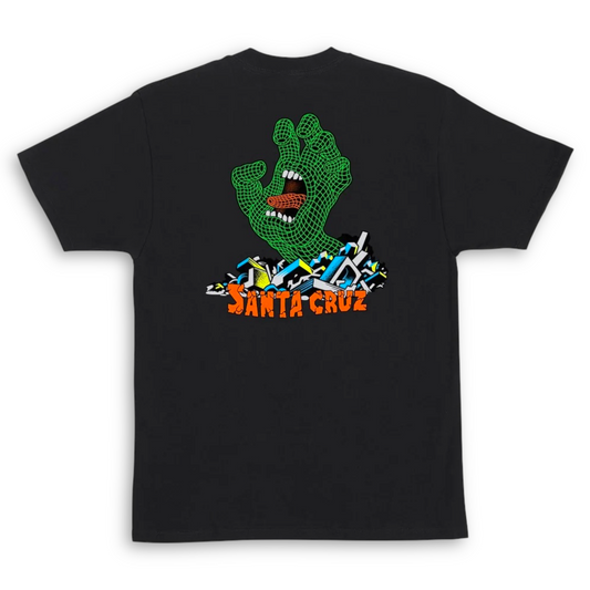 SANTA CRUZ | Kendall Grid Hand T-Shirt | Black