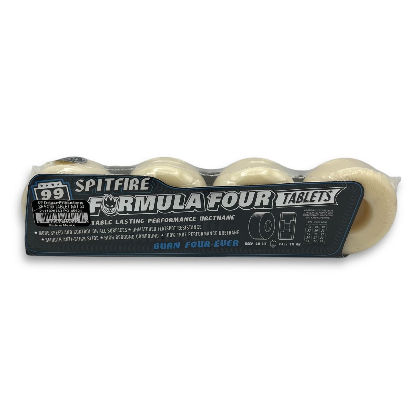 SPITFIRE | Formula Four Tablet Wheels | 53mm / 99a