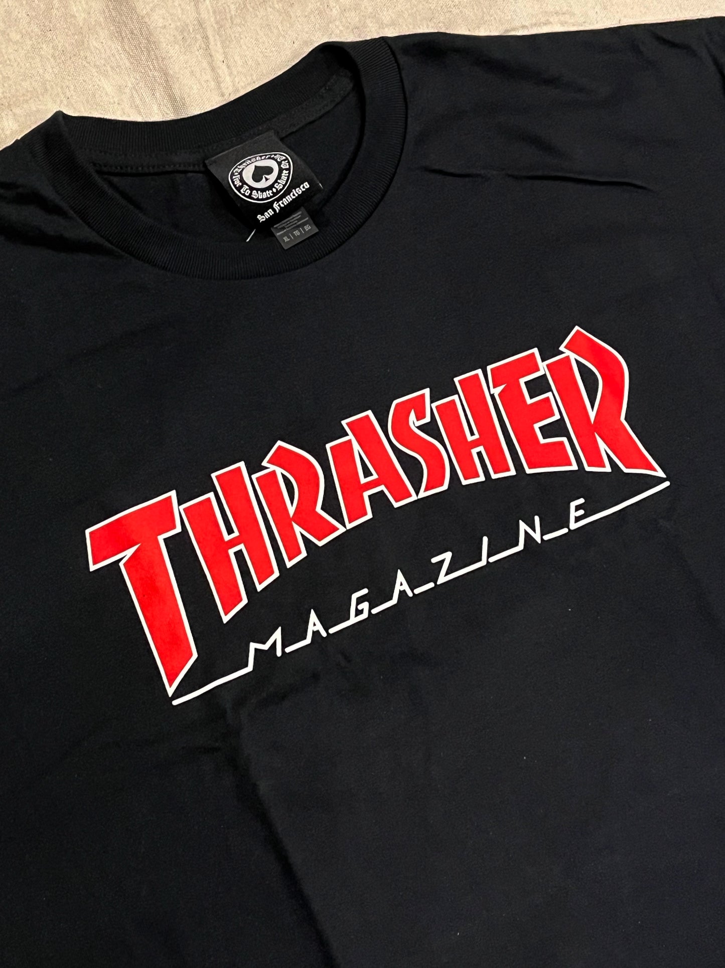 THRASHER | Outlined | Black Tee