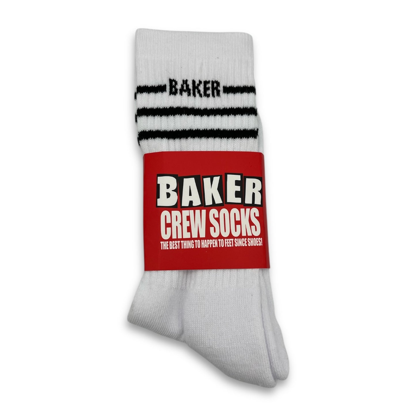 BAKER | Mini Stripe White Socks
