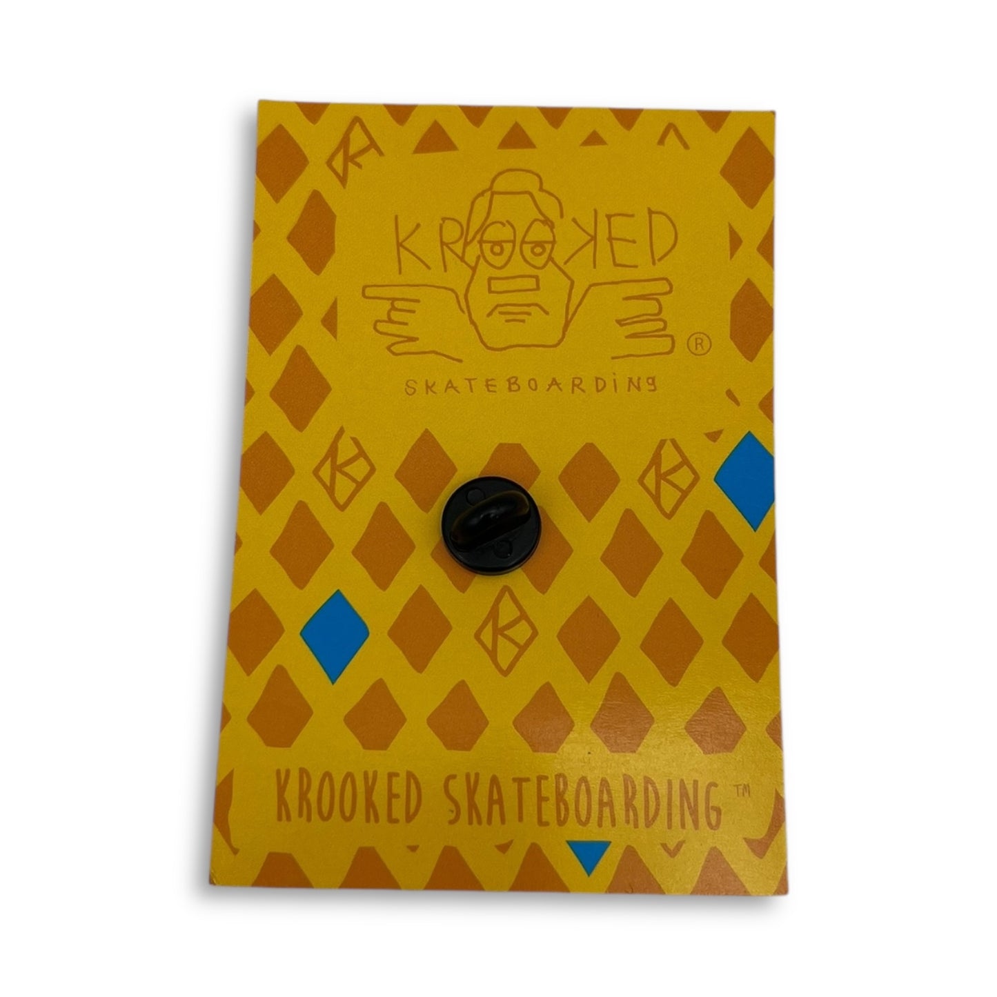 KROOKED | Eyes Lapel Pin | Black/White