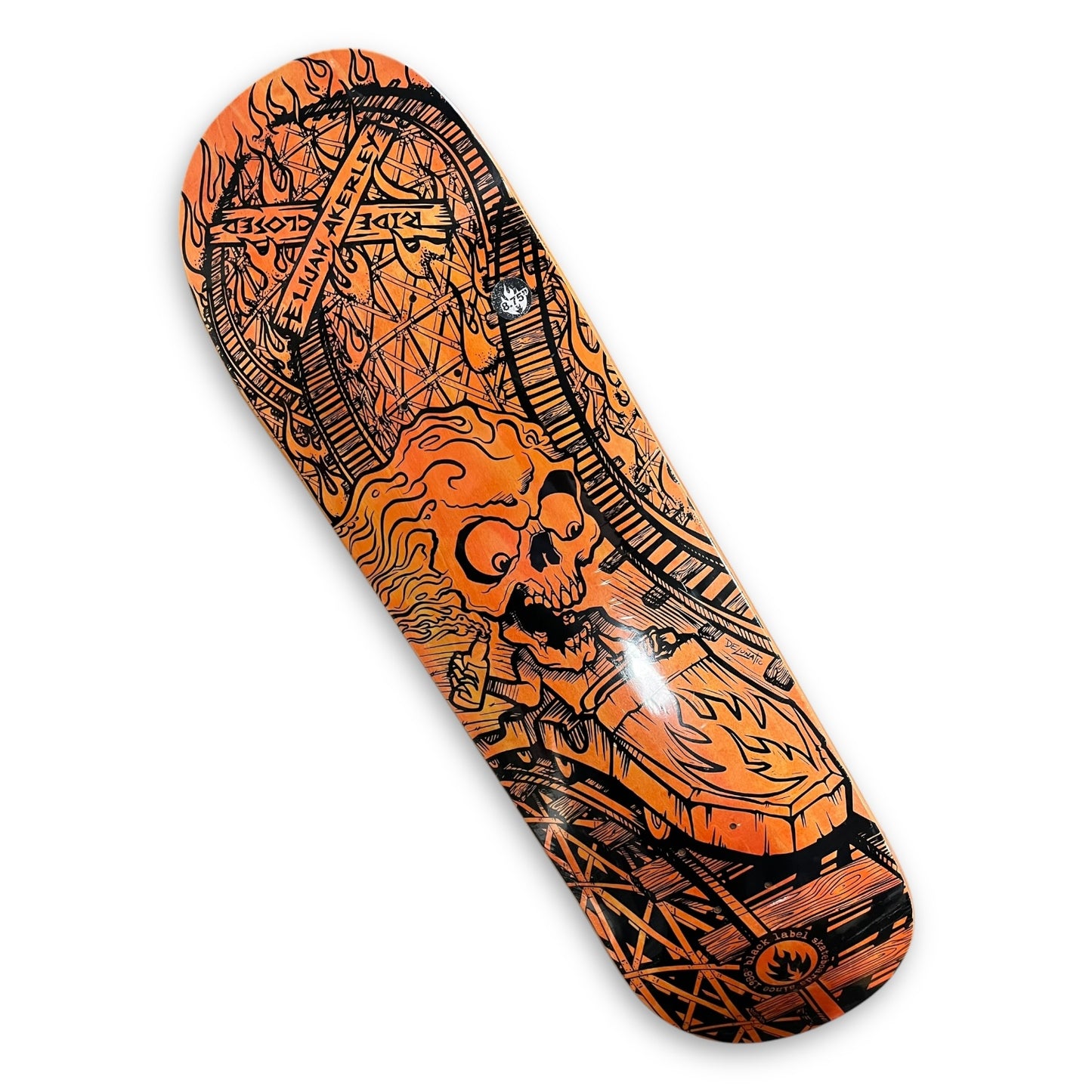 BLACK LABEL | Deathride | Elijah Akerley Pro Skateboard Deck | 8.75"