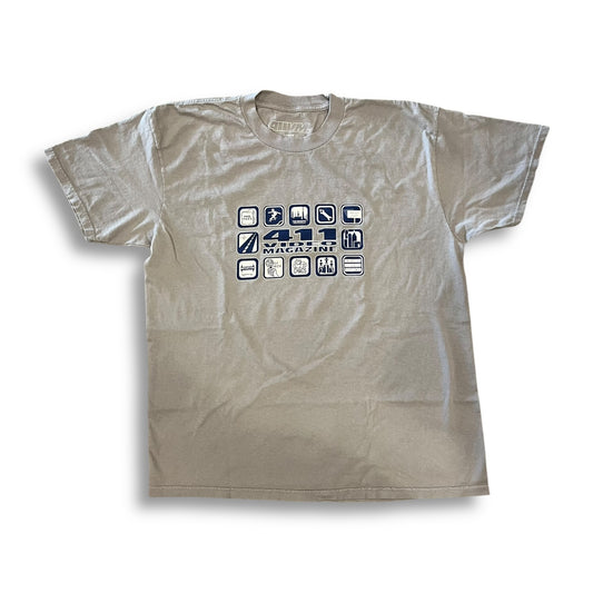 411 VM| Icons Tee Shirt | Heather Grey