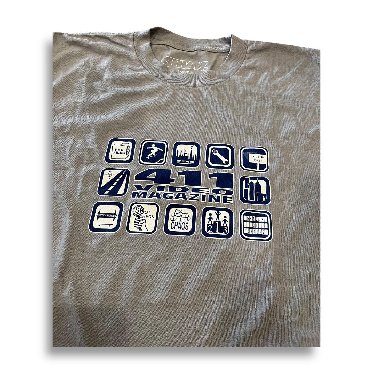 411 VM| Icons Tee Shirt | Heather Grey