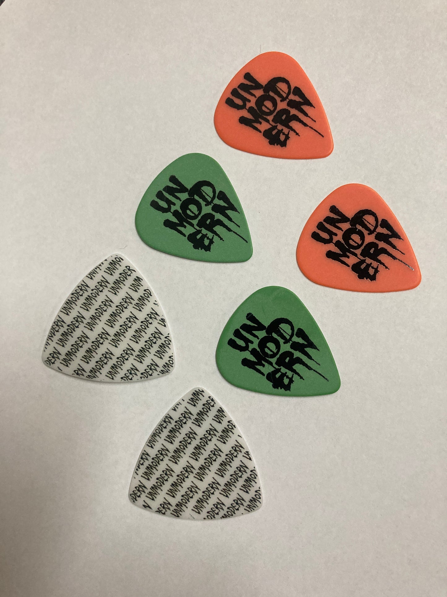UNMODERN | Assorted Guitar Picks | 6-Pack Set
