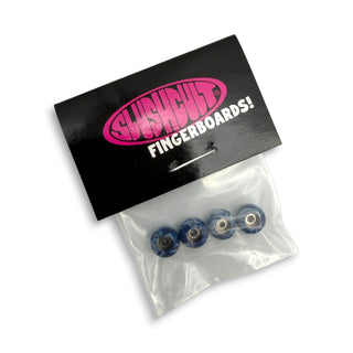 SLUSHCULT | Grom Fingerboard Wheels | Blue Swirl
