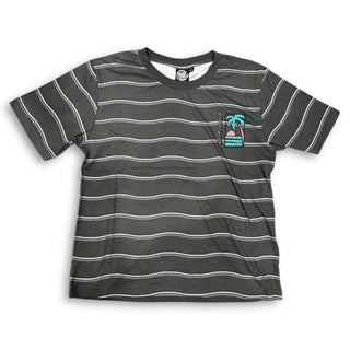 SANTA CRUZ | Paradise Break | Womens Ringer S/S Faded Black Tee