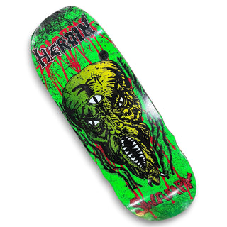 HEROIN | Slime Face - Swampy Pro Skateboard Deck | 10.6"