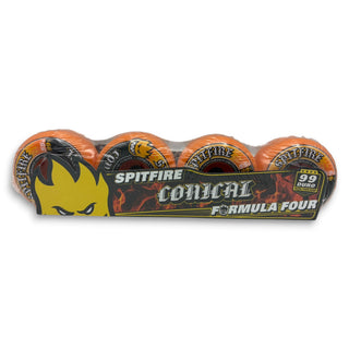 SPITFIRE | Formula Four Conical Wheels - Orange Urethane | 55mm / 99a