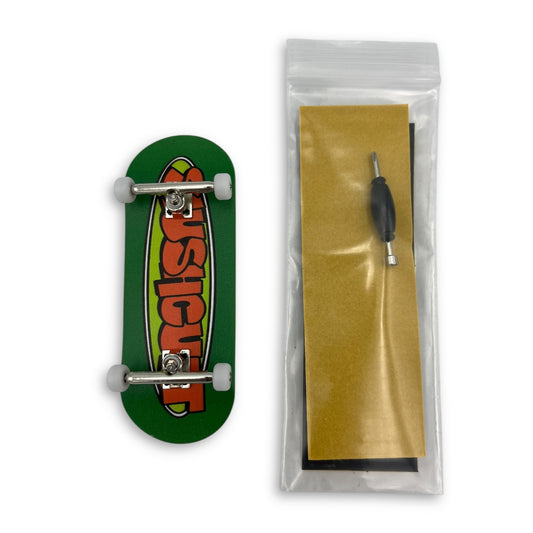 SLUSHCULT | Oval Logo Green | "Grom" Series 009 Fingerboard Complete