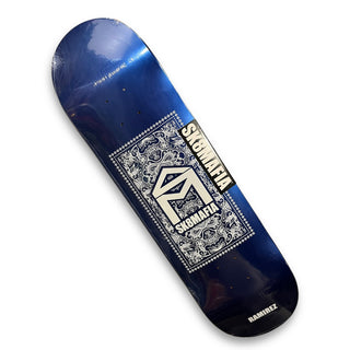 SK8MAFIA | Paisly Blue Foil - Alexis Ramirez Pro Skateboard Deck | 8.5"