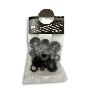 Thunder 100 Duro black skateboard bushing rebuild kit in clear packaging