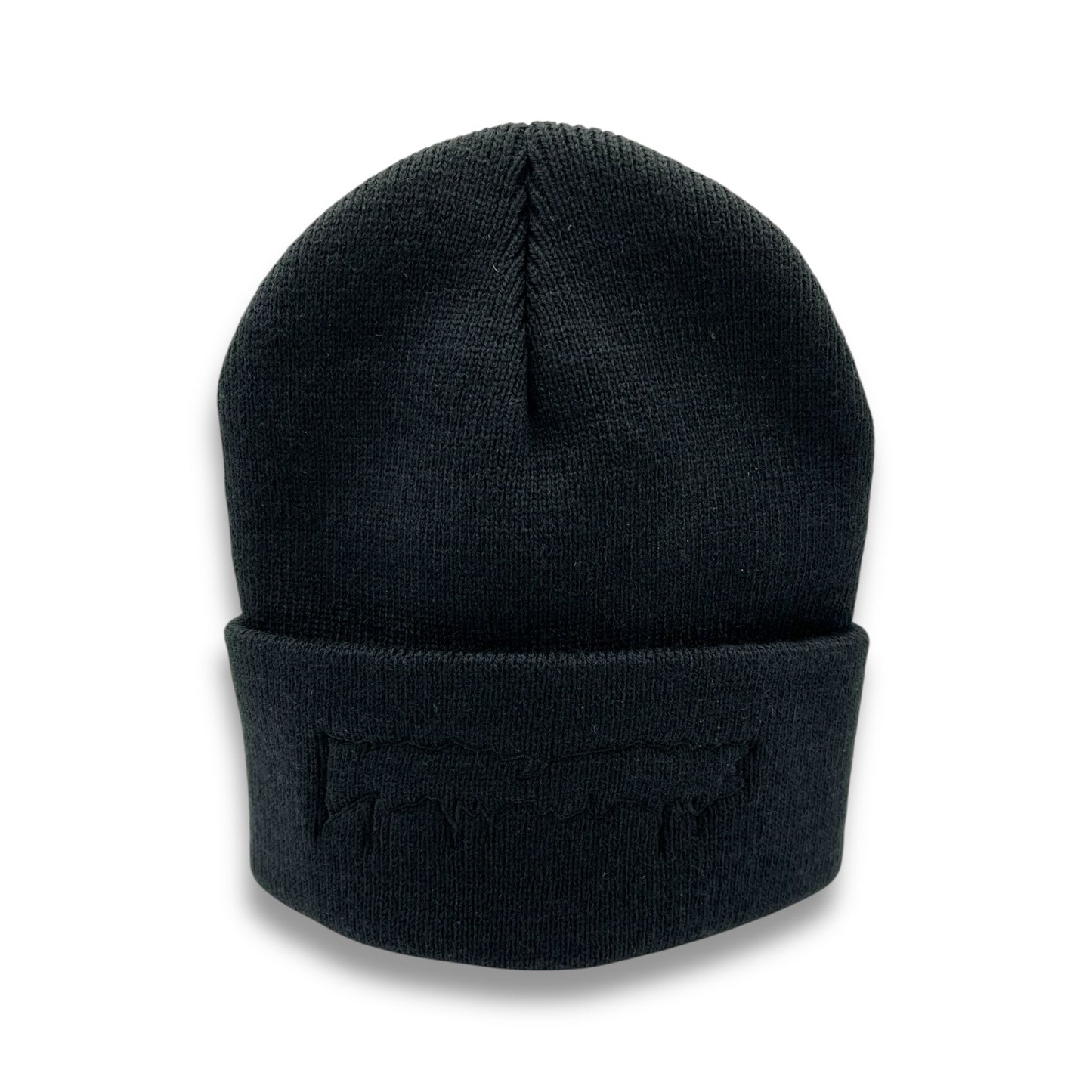 FUCKING AWESOME | Drip Embroidered | Black Beanie