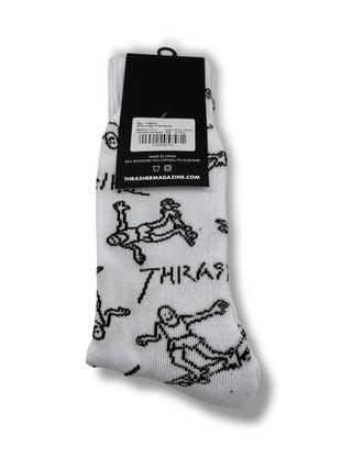 THRASHER Gonz Logo Crew Socks