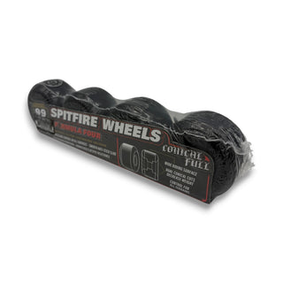Spitfire Formula Four Conical Full 99a black skateboard wheels 4-pack packaged