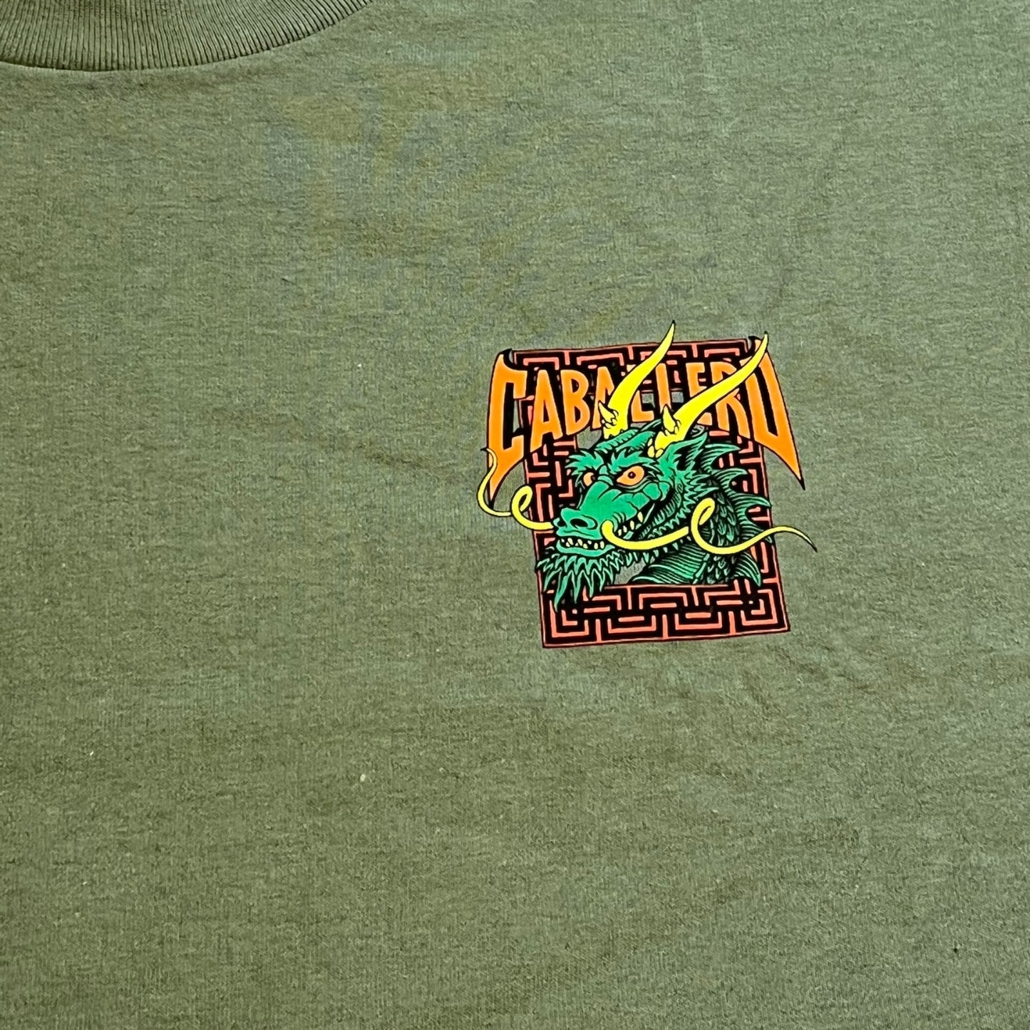 POWELL PERALTA | Caballero Street Dragon Shirt | Army Green