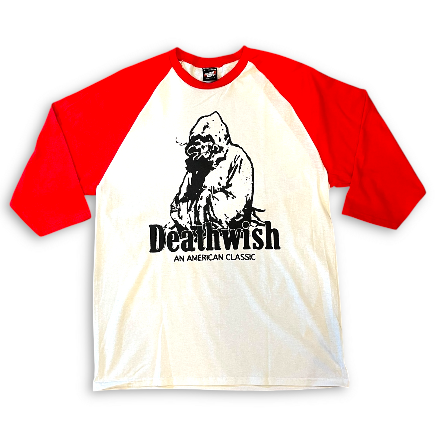 DEATHWISH | American Classic - White & Red Raglan Shirt