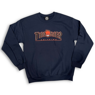 THRASHER x SPITFIRE | Bighead Outline Crewneck Sweatshirt