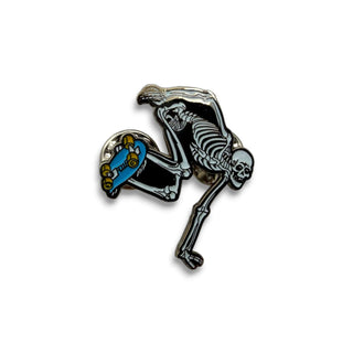 POWELL PERALTA | Skateboard Skeleton Pin Glow in the Dark  Lapel Pin