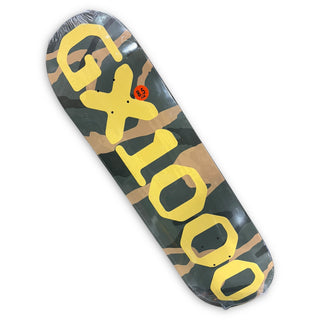 GX1000 | OG Logo Camo Yellow - Pro Skateboard Deck | 8.5"