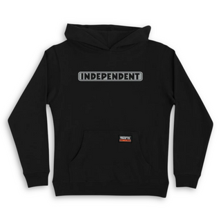 INDEPENDENT | Bar Logo Reflective Youth Hoodie| Black