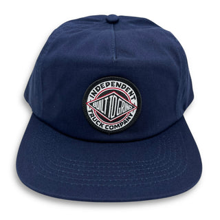 INDEPENDENT | Built to Grind - 5 Panel Navy Hat