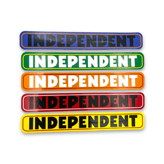 INDEPDENDENT | Bar Logo - Assorted Colors | 6" Sticker