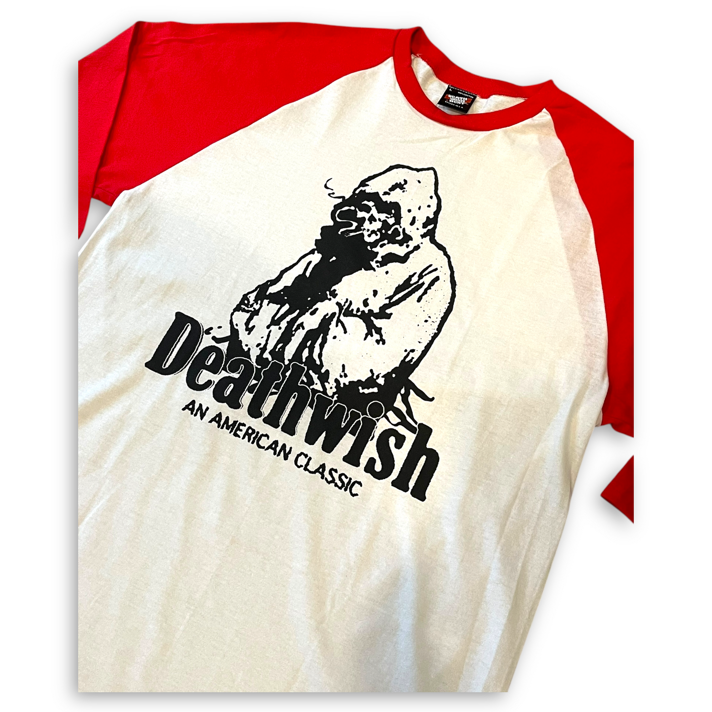 DEATHWISH | American Classic - White & Red Raglan Shirt