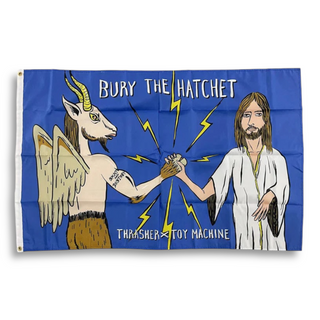 TOY MACHINE | Thrasher x Bury The Hatchet - Cloth Banner