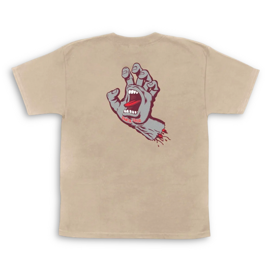 SANTA CRUZ | Screaming Hand Youth T-Shirt | Sand