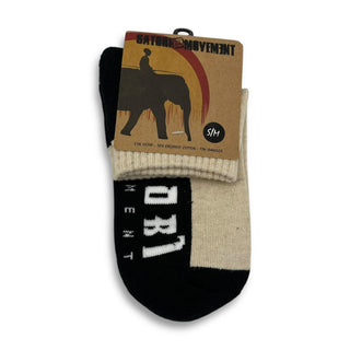 SATORI | Half Link Ankle Socks | Natural