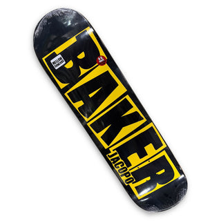 BAKER | Danger Yellow Brand Logo - Jacopo Pro Skateboard Deck | 8.0"