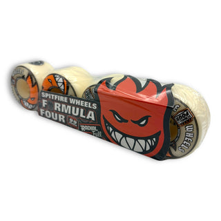 SPITFIRE | Formula Four Radial Full Wheels - White | 58mm / 99a