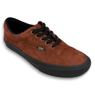 Vans Skate Era sneaker in rust brown suede with black sole and black laces