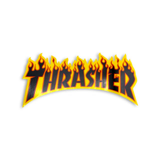 THRASHER | Flame Logo Sticker | Medium