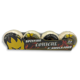 SPITFIRE | Formula Four Conical Full Wheels - Yellow Prints | 53mm / 99a