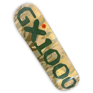 GX1000 | OG Logo Camo Green Skateboard Deck | 8.625"